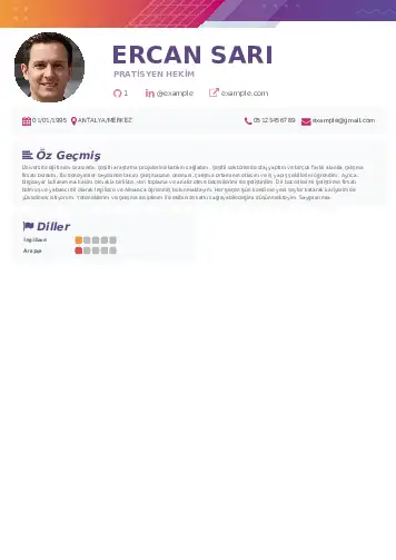 Pratisyen Hekim Cv Örnekleri cv indir